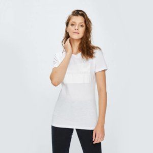 Calvin Klein dámské bílé tričko Satin - L (112)